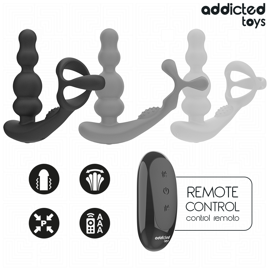Masseur Prostate Rotatif Télécommandé - Addicted Toys