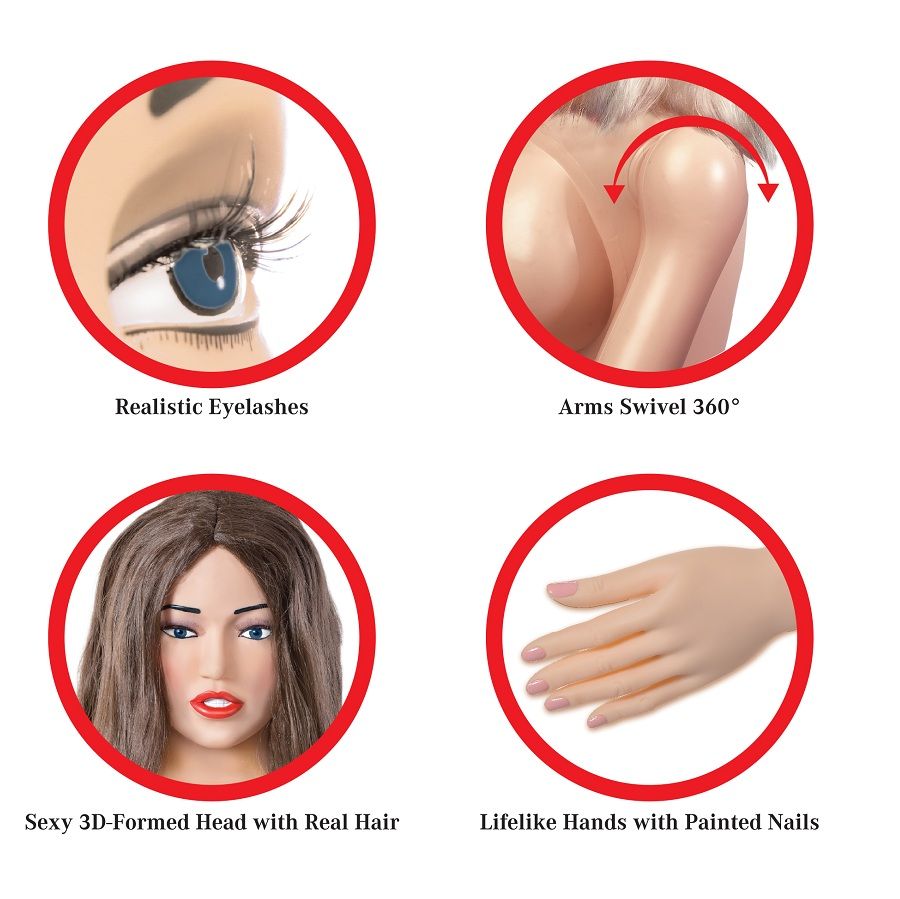 Extreme dollz - Poupée gonflable Femme Agent 69