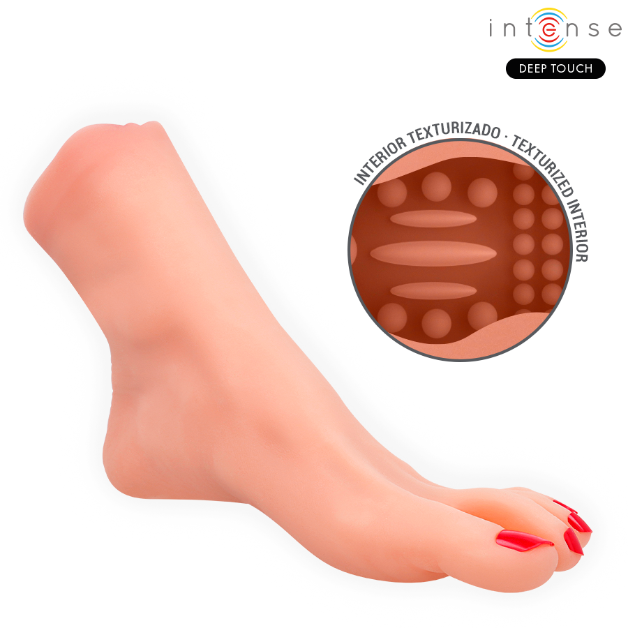 Masturbateur Gabbie Forme de Pied 2 Pièces - Intense Deep Touch