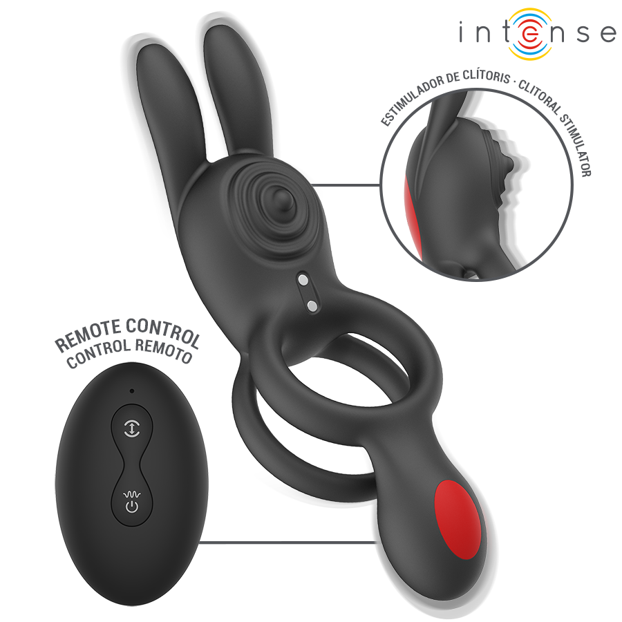 Anneau Vibrant Quinn Double Stimulation Télécommandé - Intense