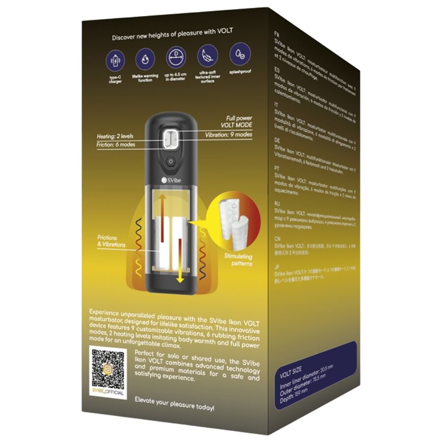 Masturbateur Ikon VOLT Chauffant et Vibrant - Snail Vibe