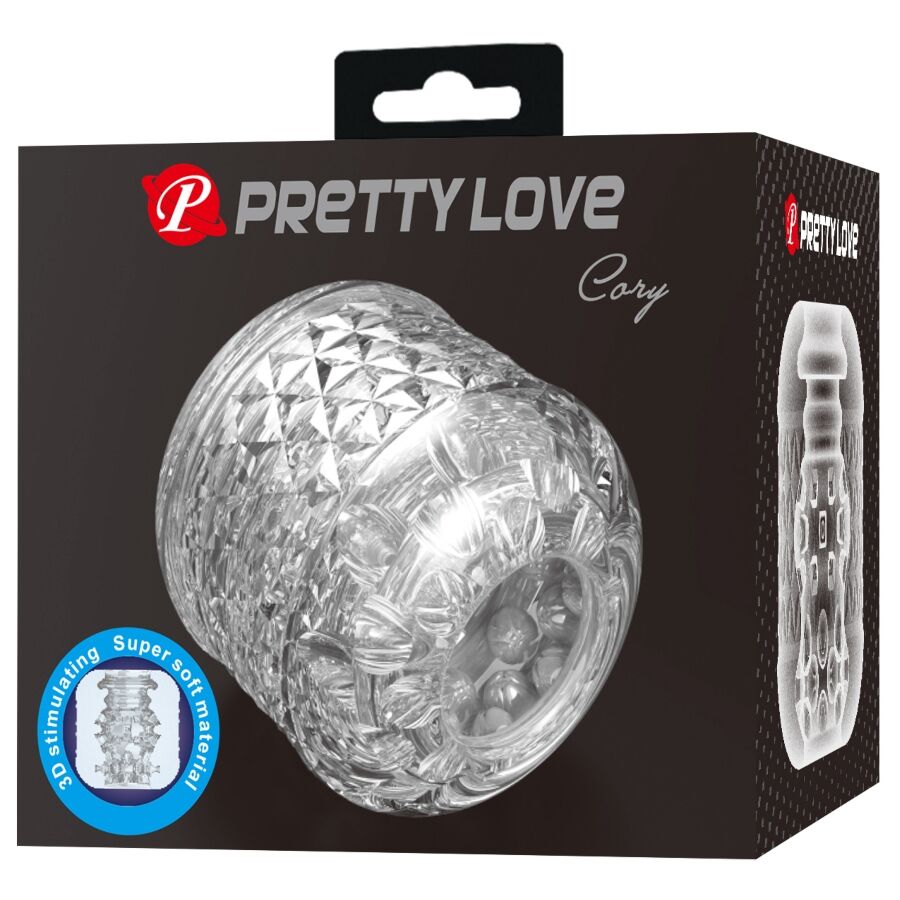 Masturbateur Cary Double Entrée Transparent - Pretty Love