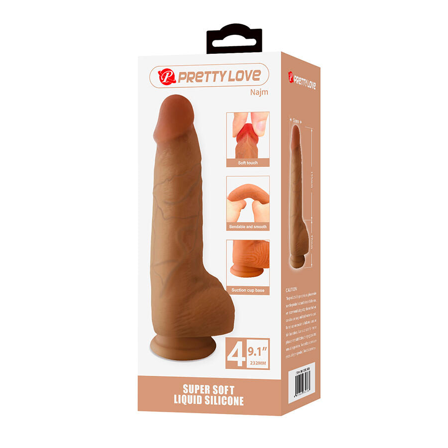 Gode Réaliste Najm avec Ventouse 23,2 cm - Pretty Love