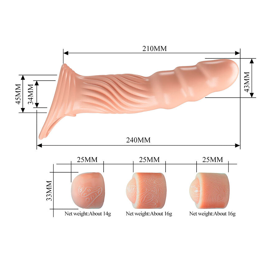 PRETTY LOVE - GAINE PÉNIENNE TEXTURÉE AVEC EXTENSEURS