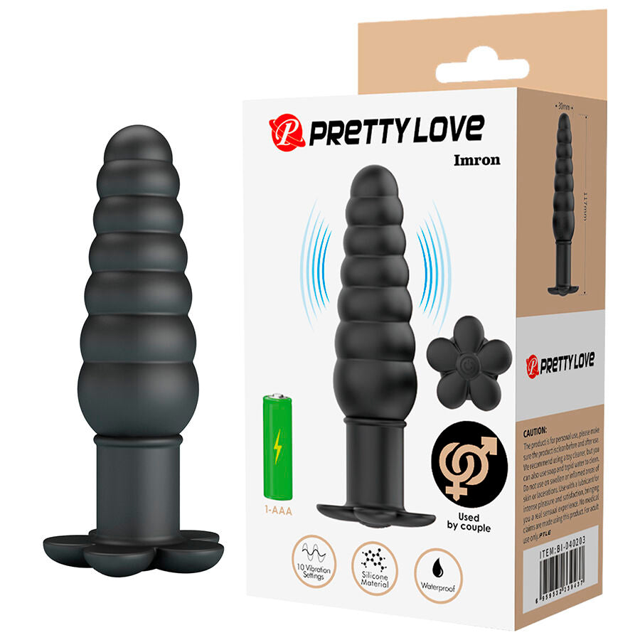 Plug Anal Vibrant Waterproof Imron Noir - Pretty Love
