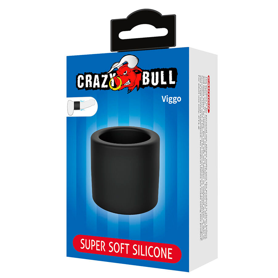 Anneau Pénien Viggo Silicone Liquide Noir - Crazy Bull