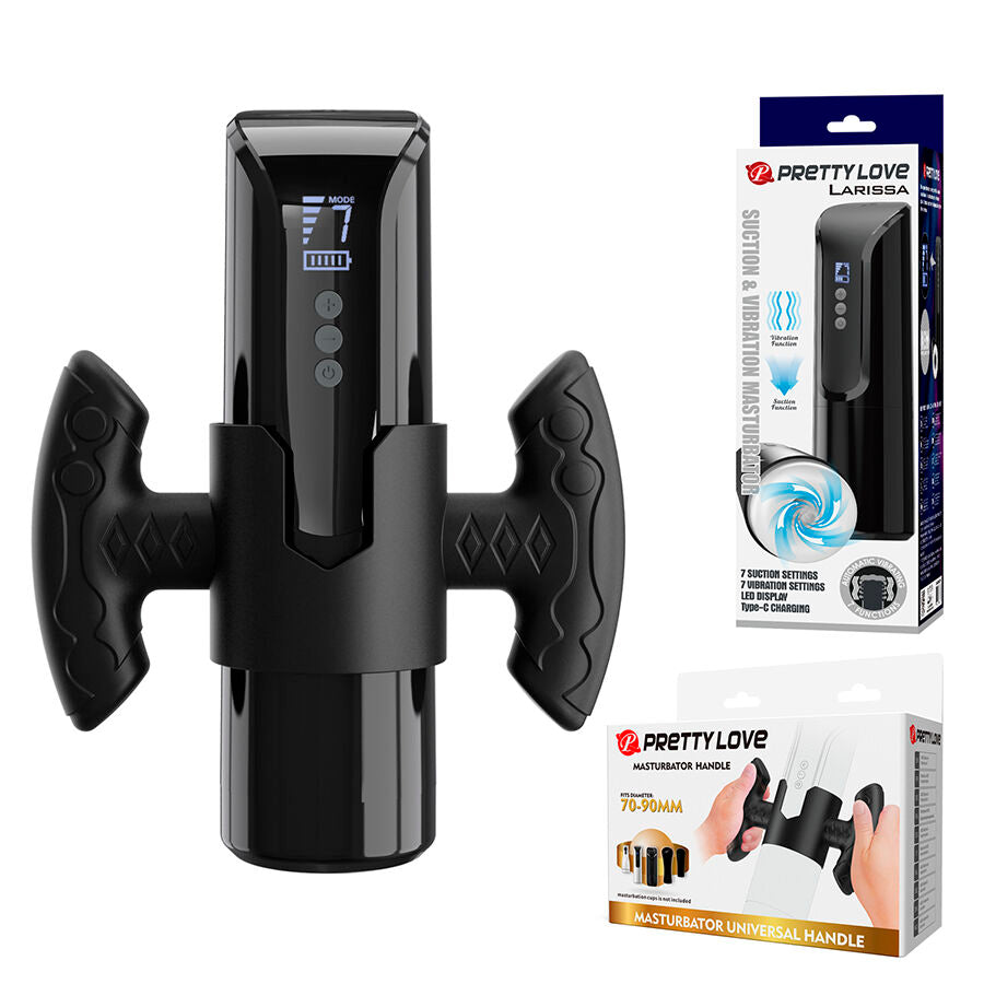 PRETTY LOVE - LARISSA MASTURBATEUR À SUCCION AVEC VIBRATION + SUPPORT