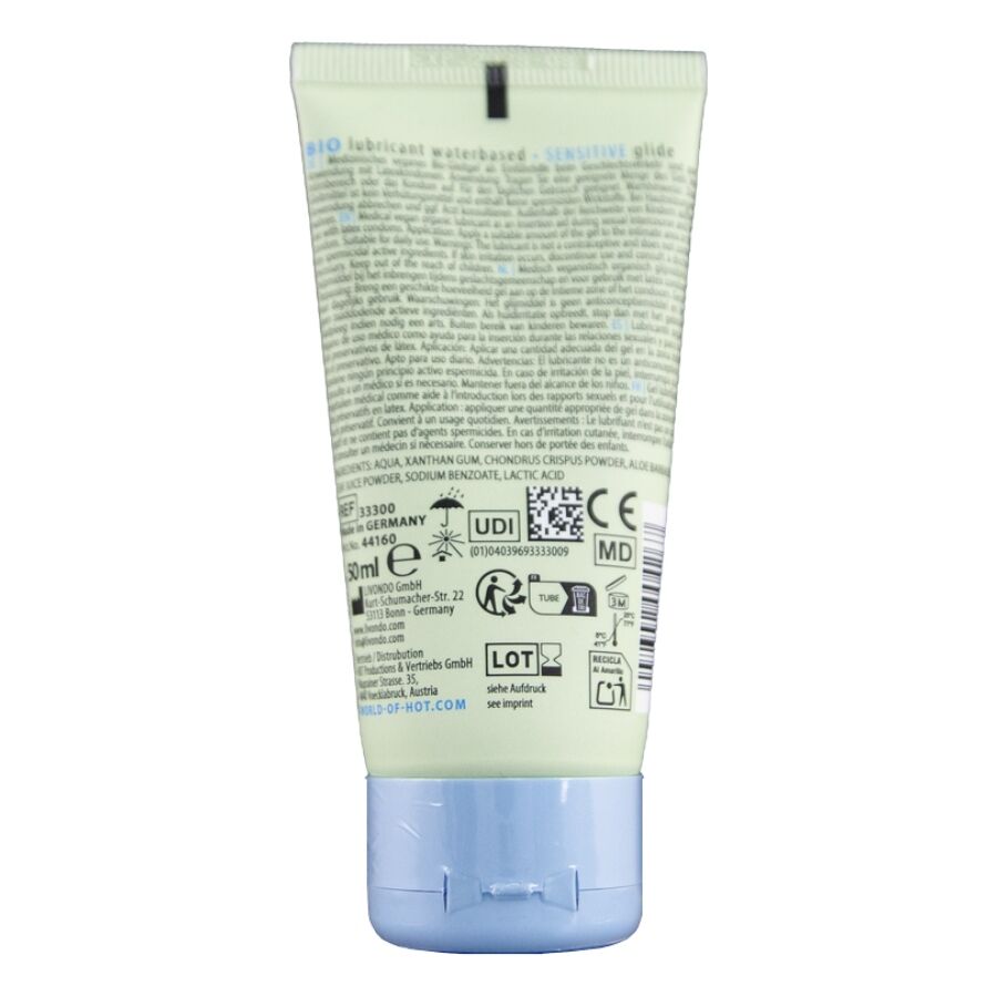 Lubrifiant Bio à Base d'Eau Sensitiv 50ml - HOT