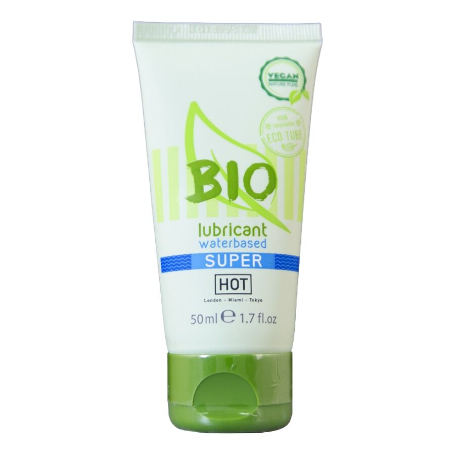 Lubrifiant Bio à Base d'Eau SuperGlide 50ml - HOT