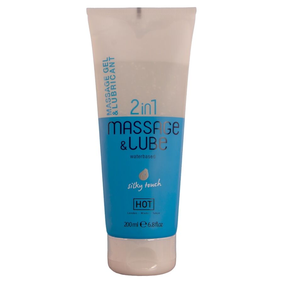 Gel Lubrifiant et Massage 2 en 1 Texture Soyeuse - HOT
