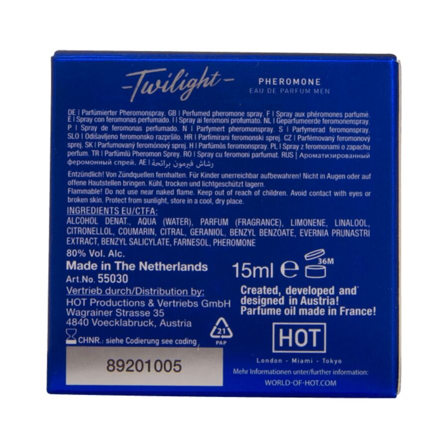 Parfum Phéromones HOT Twilight Homme 15ml - HOT