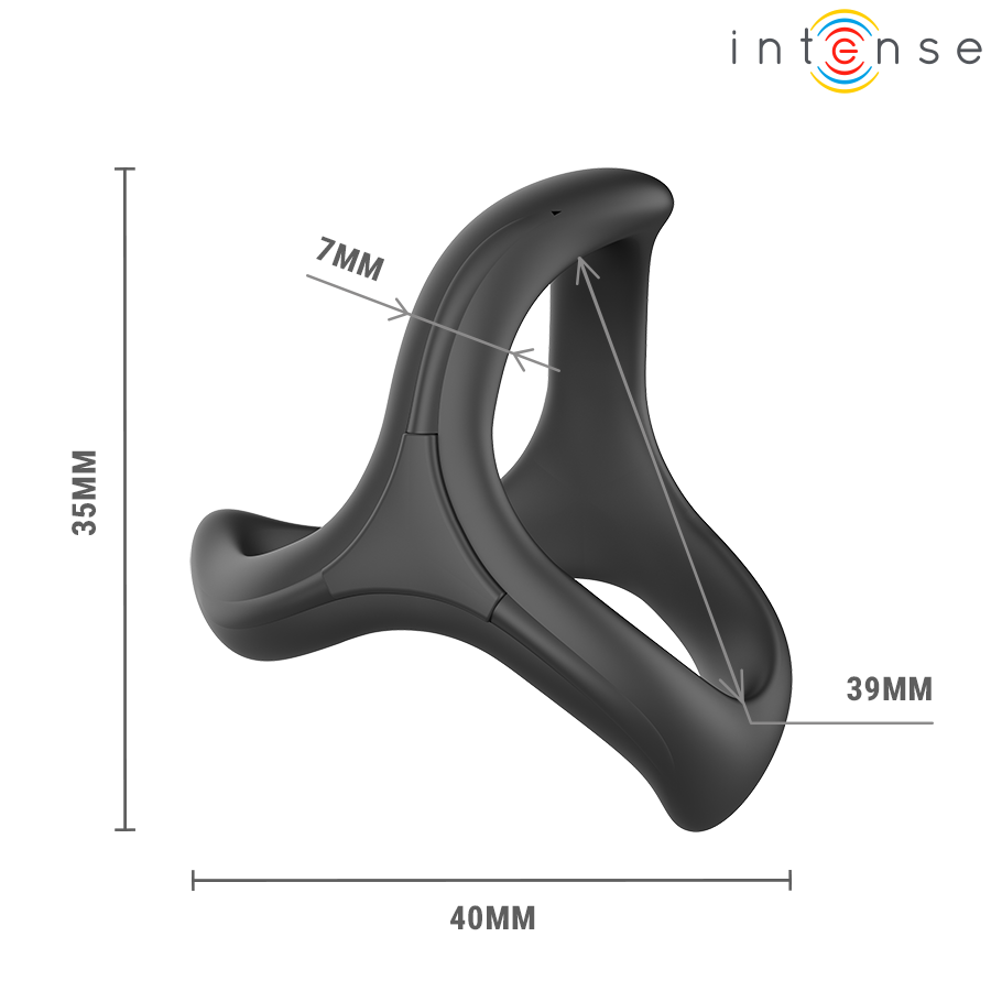 INTENSE - ALFIE ANNEAU PÉNIS TRIPLE RÉGLABLE MODÈLE 6