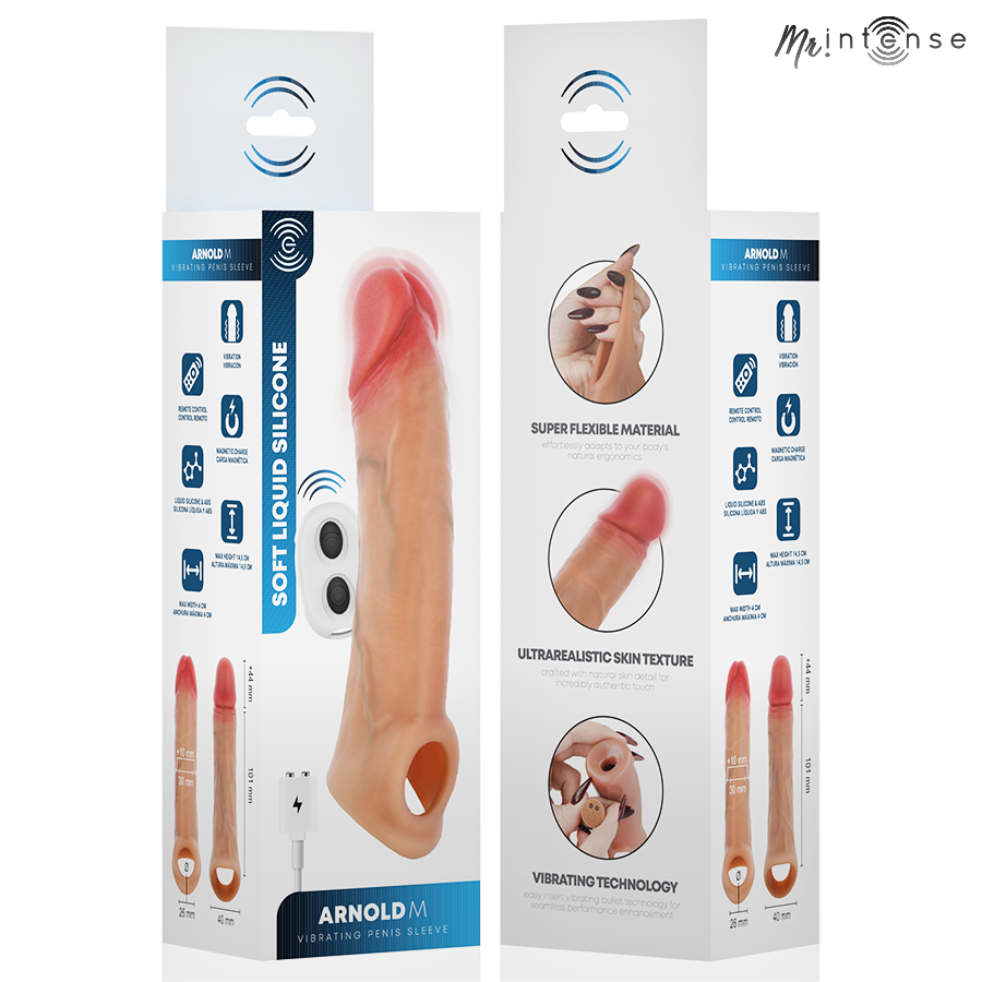 Manchon Pénien Vibrant Arnold M Ultra-Réaliste - MR INTENSE