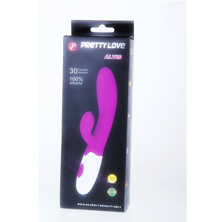 Pretty love - flirtation vibrateur alvis avec stimulateur de clitoris