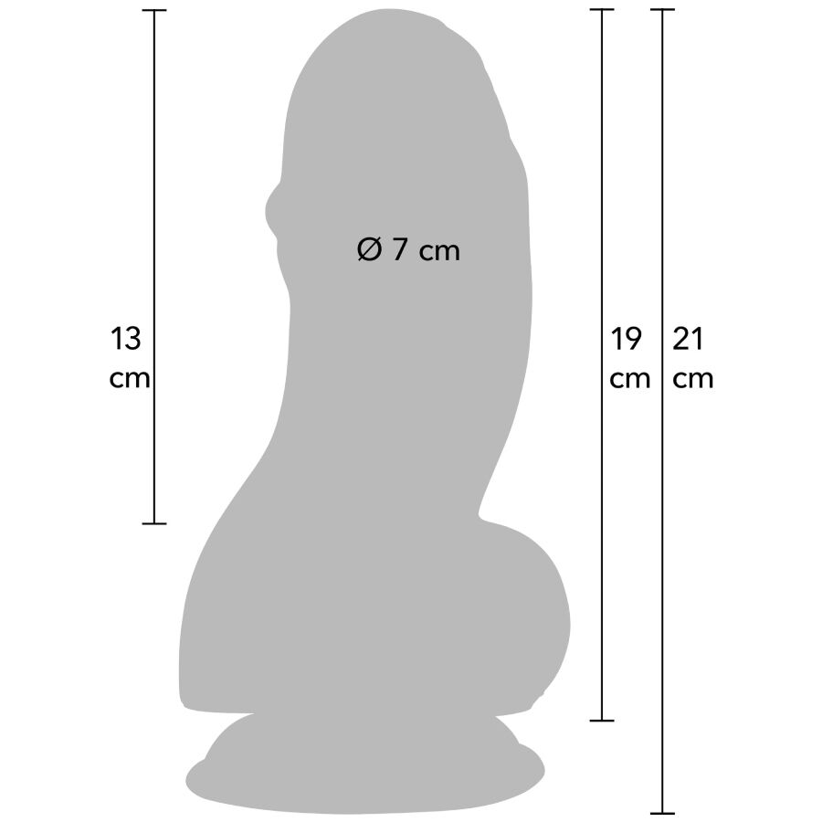 Godemichet Inferno Fat Boys 19cm Ventouse - Hidden Desire - HIDDEN DESIRE