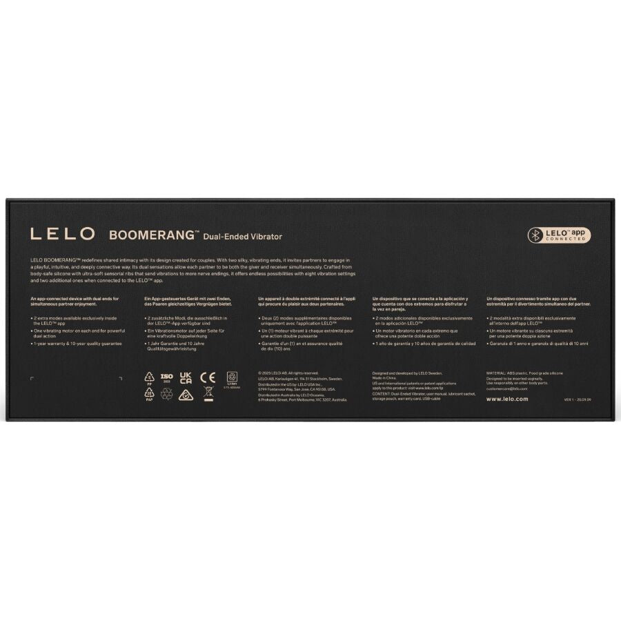 Vibromasseur Double Boomerang Violet - LELO