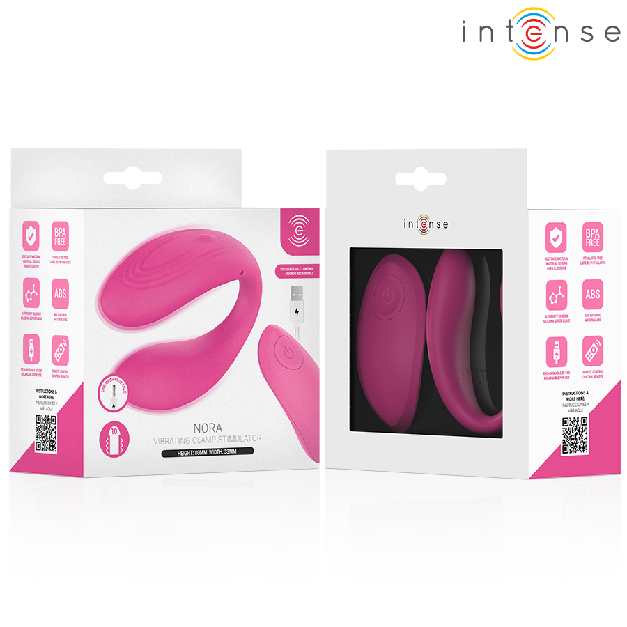 Stimulateur Pince Vibrante Nora Rose - Intense Remote Control