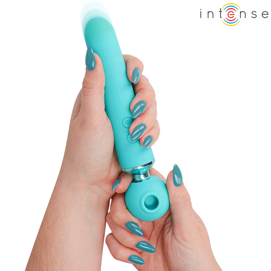 Stimulateur Succion & Vibration Hamby Turquoise - Intense High Tech