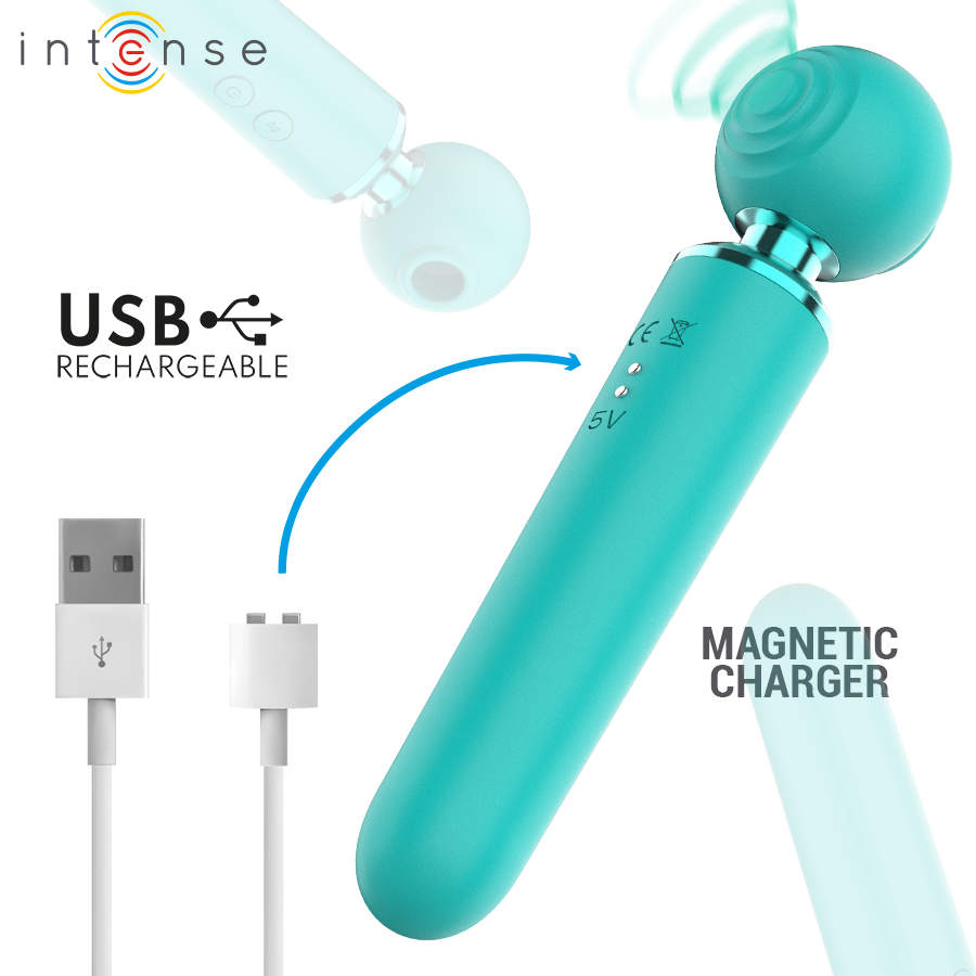 Stimulateur Succion & Vibration Hamby Turquoise - Intense High Tech