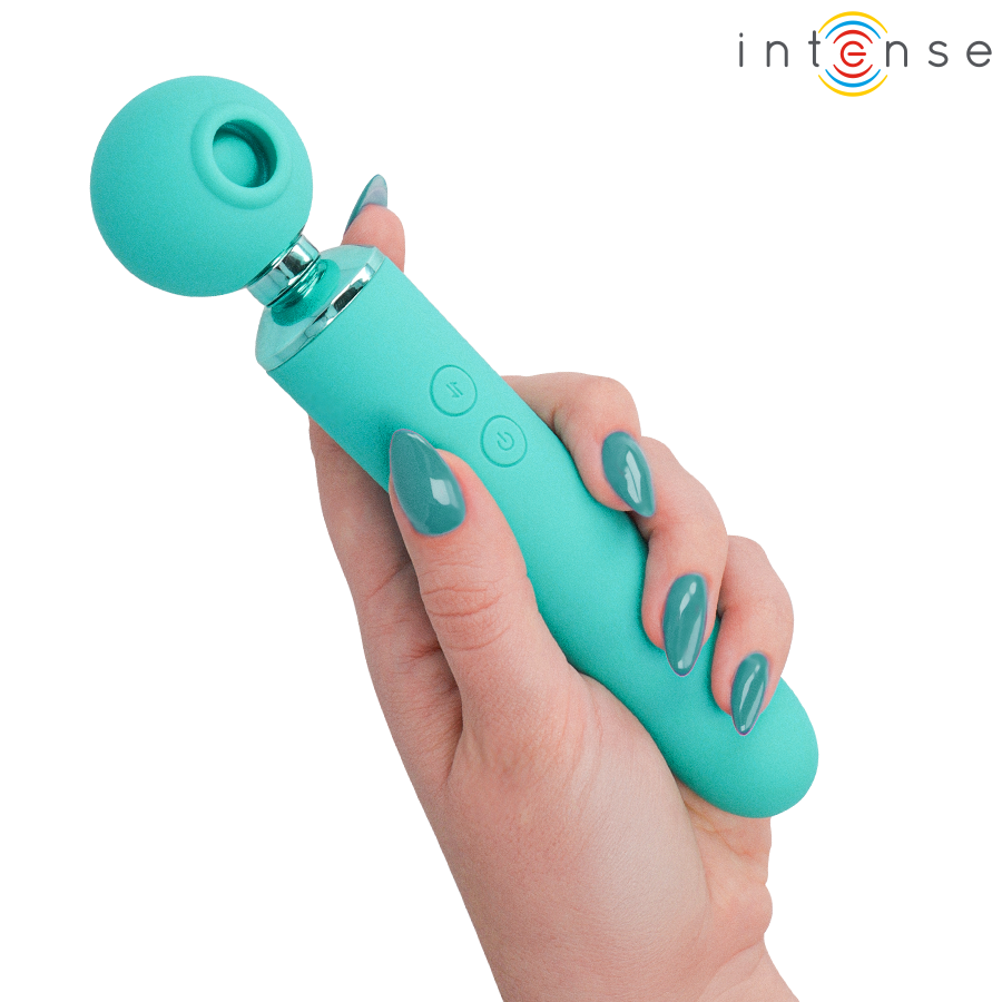Stimulateur Succion & Vibration Hamby Turquoise - Intense High Tech