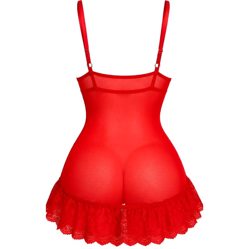 Ensemble Nuit T-shirt + Culotte Rouge - Livco Corsetti Sets