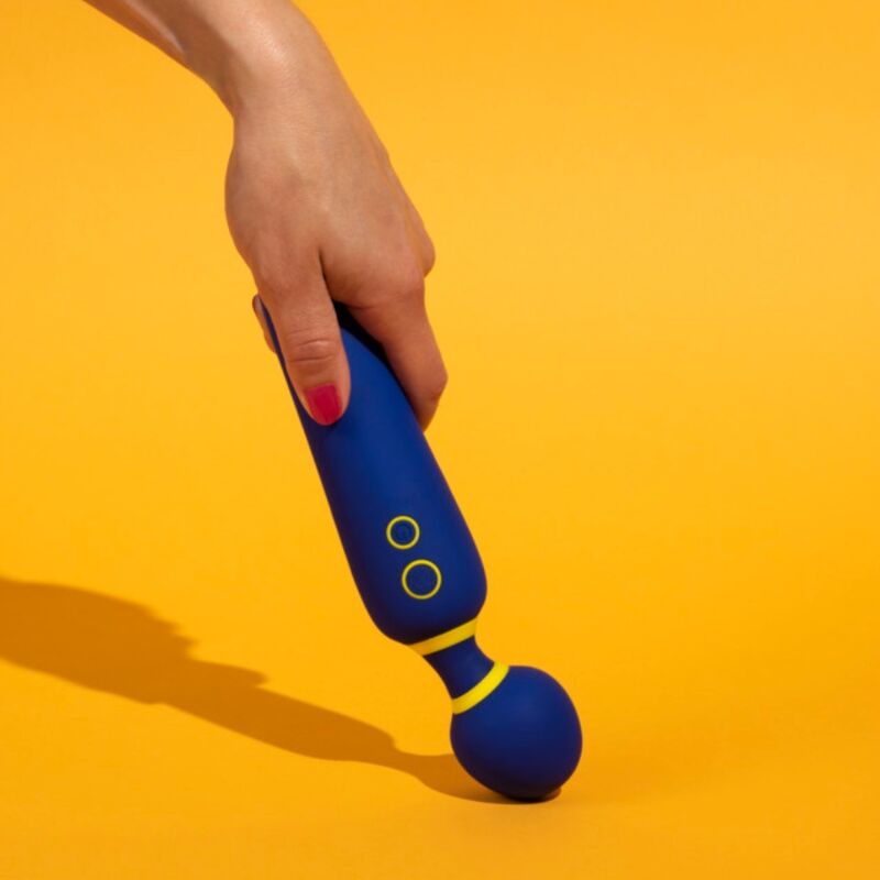 Baguette Vibrante Flip Silencieuse 10 Modes Bleue - ROMP