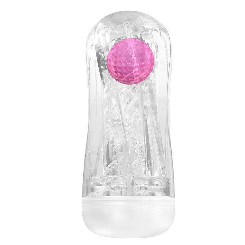 PRETTY LOVE - COUPE DE MASTURBATION TEXTURÉE À 360° TRANSPARENTE