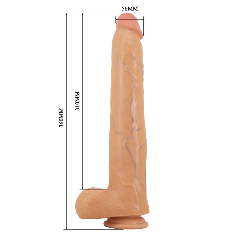 Gode Réaliste Ansel 36 cm Ø 4,8 cm TPE - Pretty Love