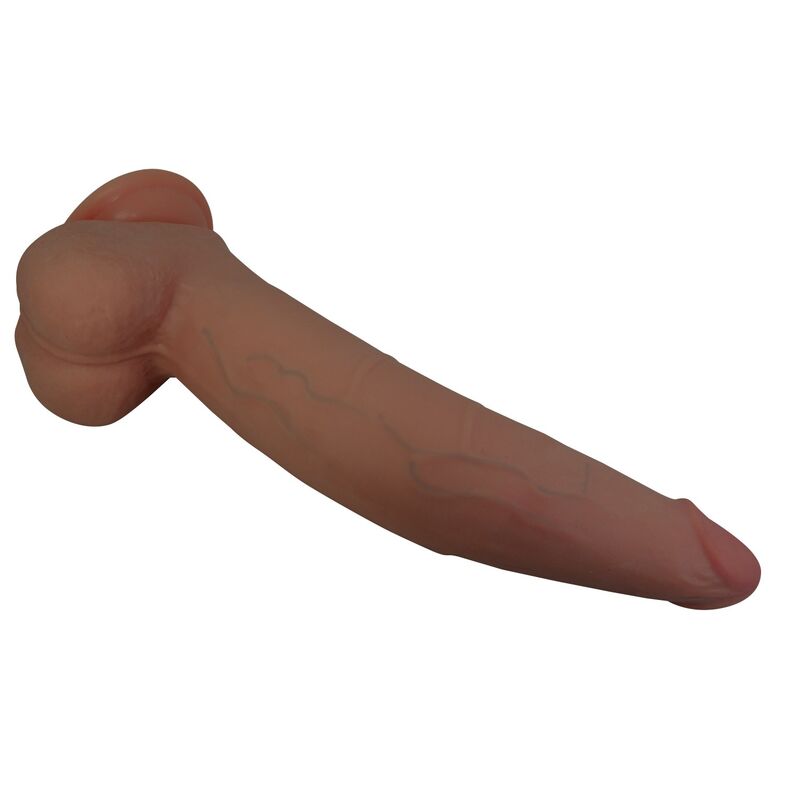 PRETTY LOVE - CUTHBERT GODEMICHET RÉALISTE ET FLEXIBLE 20 CM Ø 5 CM TPE MARRON