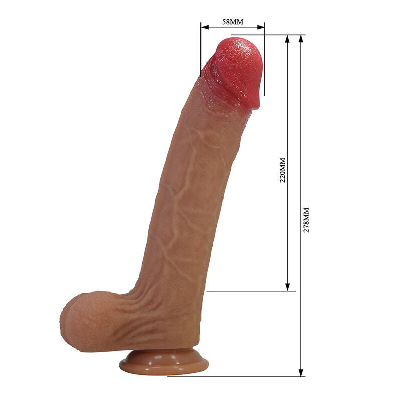 Gode Réaliste Orsen Ventouse Silicone 27,7 cm - Pretty Love