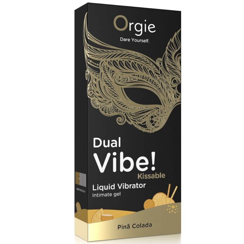 ORGIE - DOUBLE VIBE! VIBRATEUR LIQUIDE KISSABLE PIÑA COLADA 15 ML