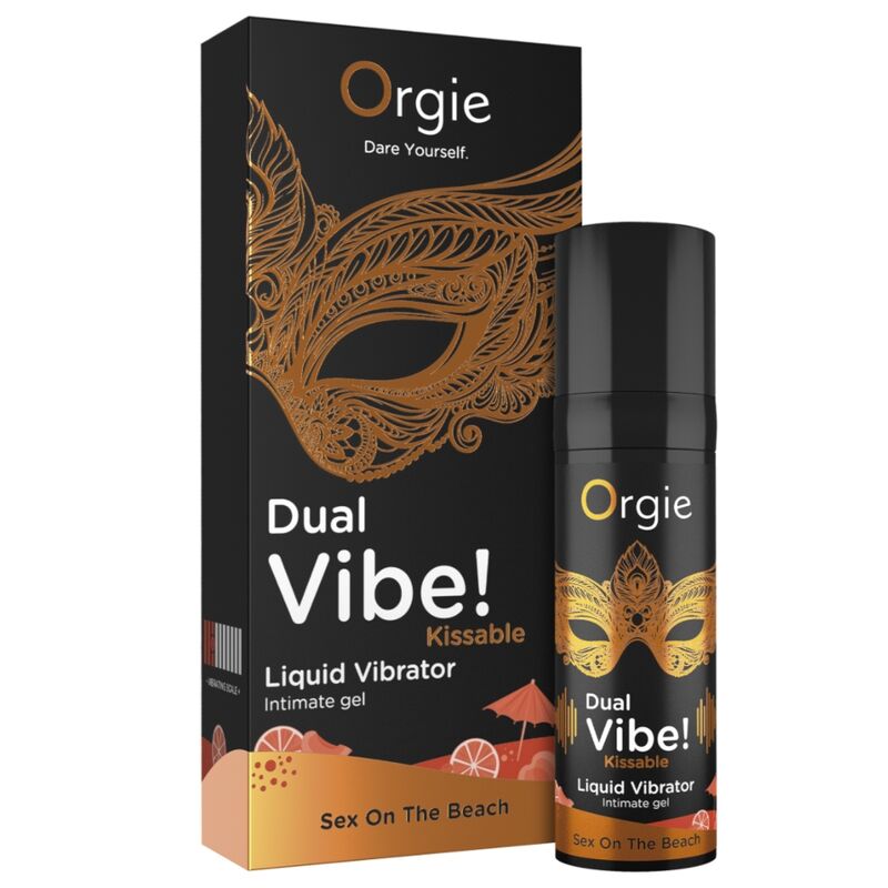 ORGIE - DOUBLE VIBRATION! SEXE SUR LA PLAGE VIBRATEUR LIQUIDE À EMBRASSER 15 ML