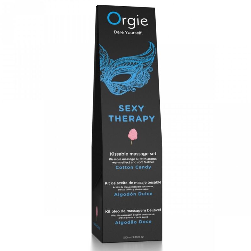 ORGIE - COFFRET DE MASSAGE POUR LES LÈVRES, BARBE À PAPA, 100 ML