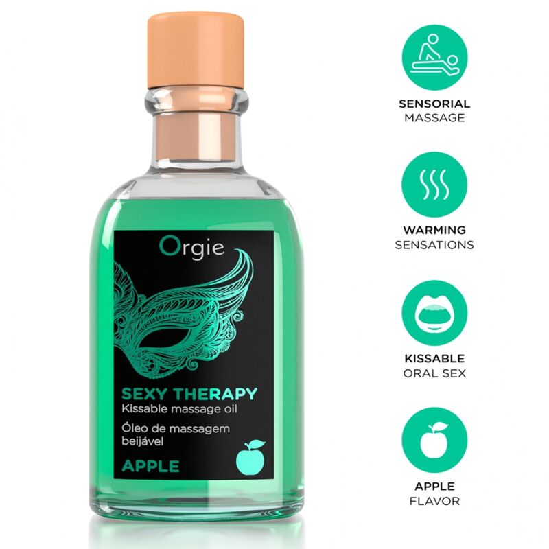 ORGIE - COFFRET DE MASSAGE POUR LES LÈVRES APPLE KISSABLE 100 ML
