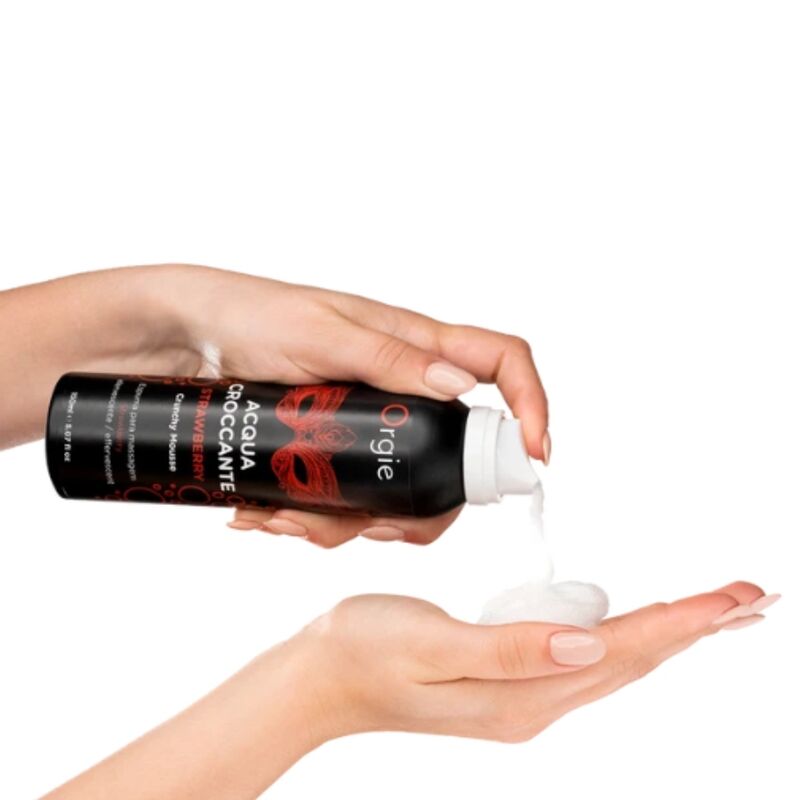 ORGIE - MOUSSE DE MASSAGE CROQUANTE À LA FRAISE ACQUA CROCCANTE 150 ML