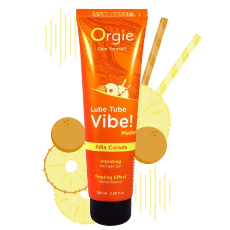 ORGIE - LUBRIFIANT TUBE VIBE! PIÑA COLADA GEL INTIME KISSABLE MOYEN PIQUANT 100 ML