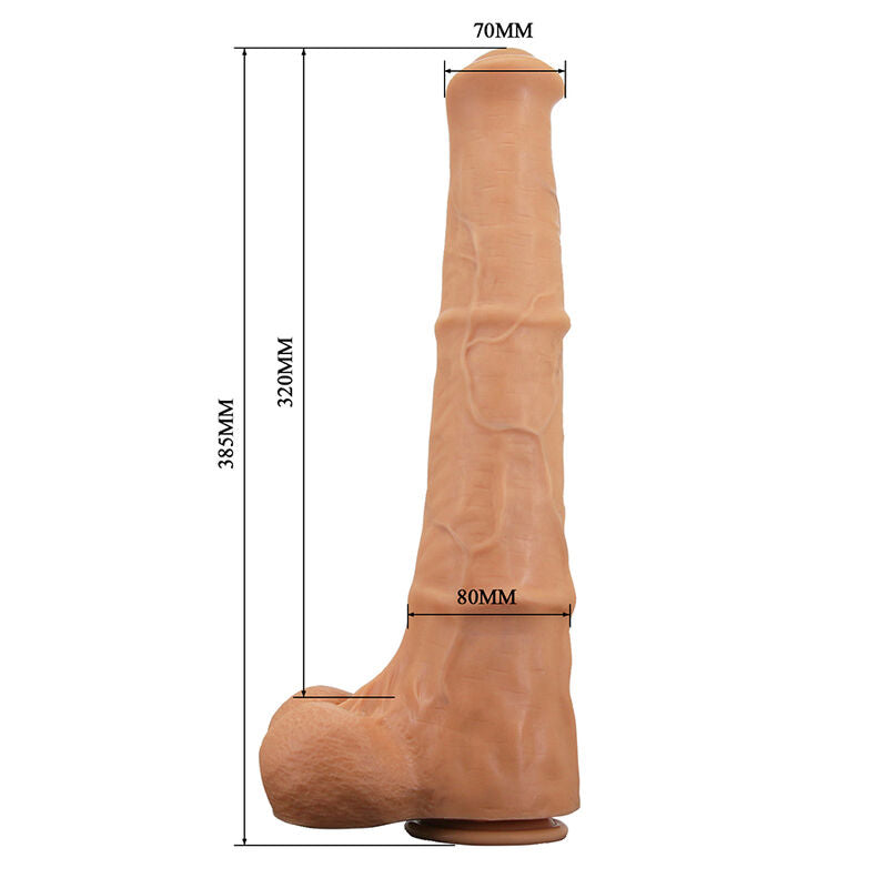 PRETTY LOVE - BENOIT GODEMICHET RÉALISTE TOUCHER DOUX AVEC PEAU GLISSANTE 38,5 CM NATUREL