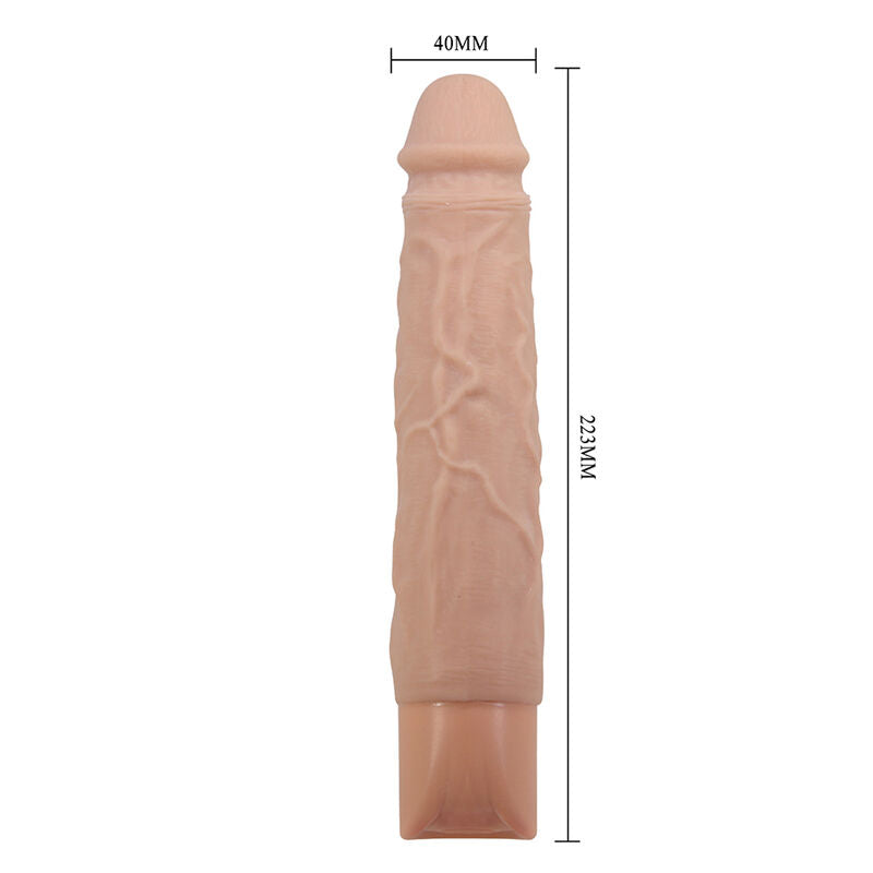 PRETTY LOVE - KESSLER GODEMICHET VIBRANT RÉALISTE AVEC 10 MODES DE VIBRATION ET 10 ÉNERGIE, 22 CM NATUREL