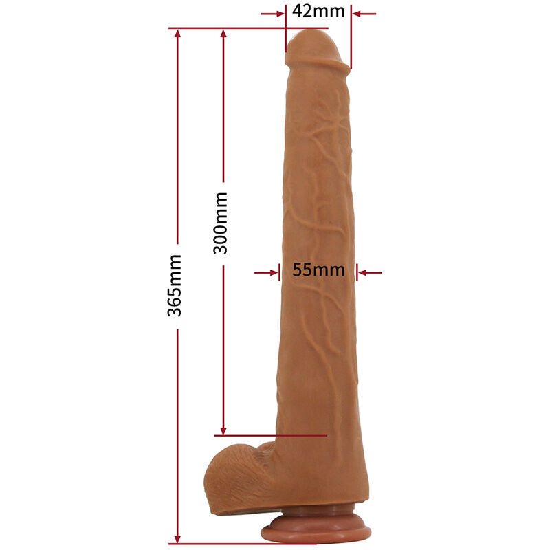 PRETTY LOVE - VIGGO GODEMICHET RÉALISTE DOUX AU TOUCHER 36,5 CM MARRON