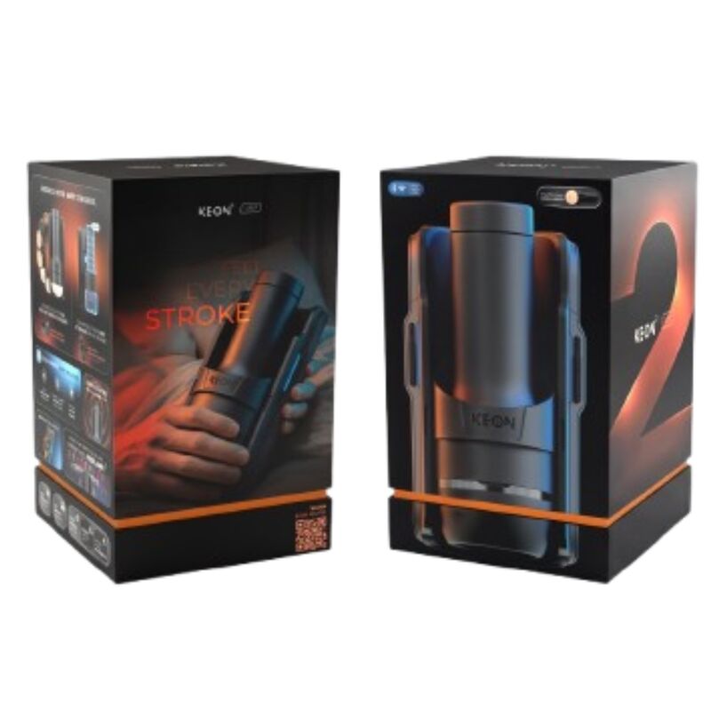 KIIROO - KEON 2 COMBO MASTURBATEUR AUTOMATIQUE INTERACTIF AVEC FEEL STROKER NOIR/BLEU