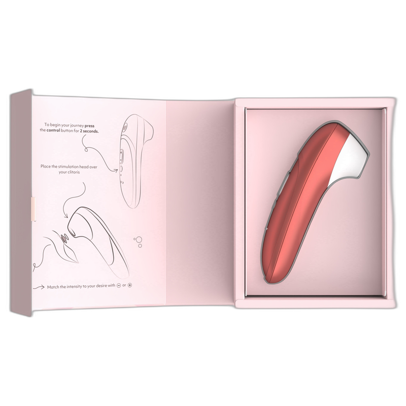 WOMANIZER - STIMULATEUR CLITORIAL PRO À SUCCION 11 NIVEAUX D'INTENSITÉ ROUGE BORDEAUX