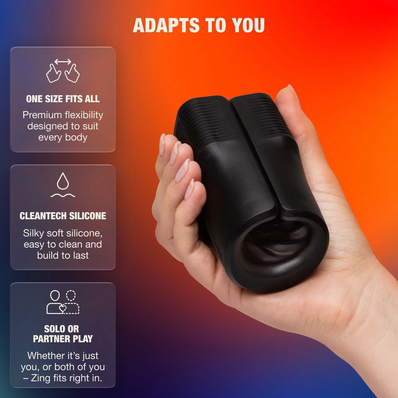 ARCWAVE - ZING STROKER MASCULIN VIBRANT À DOUBLE MOTEUR NOIR