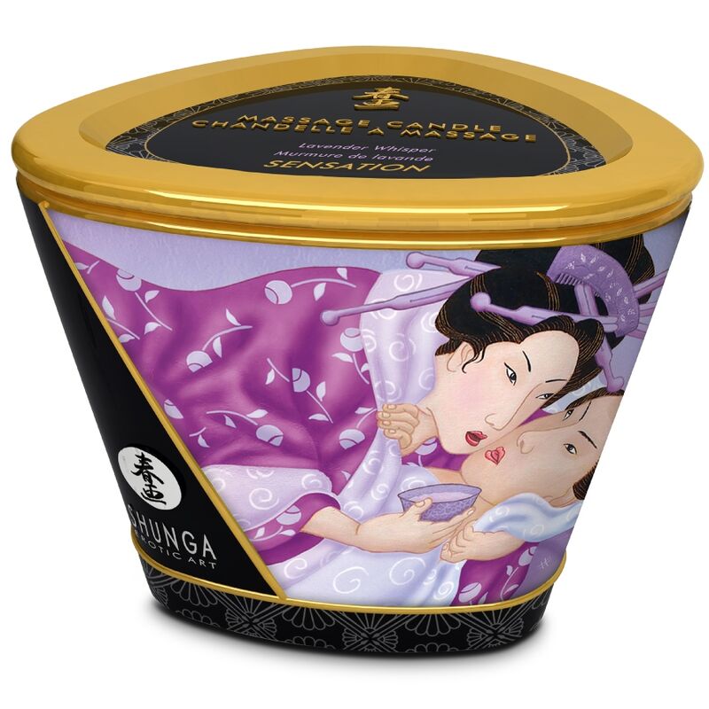 SHUNGA Massage Candle Huile de Massage Chaude Fleur de Cerisier 170 ml