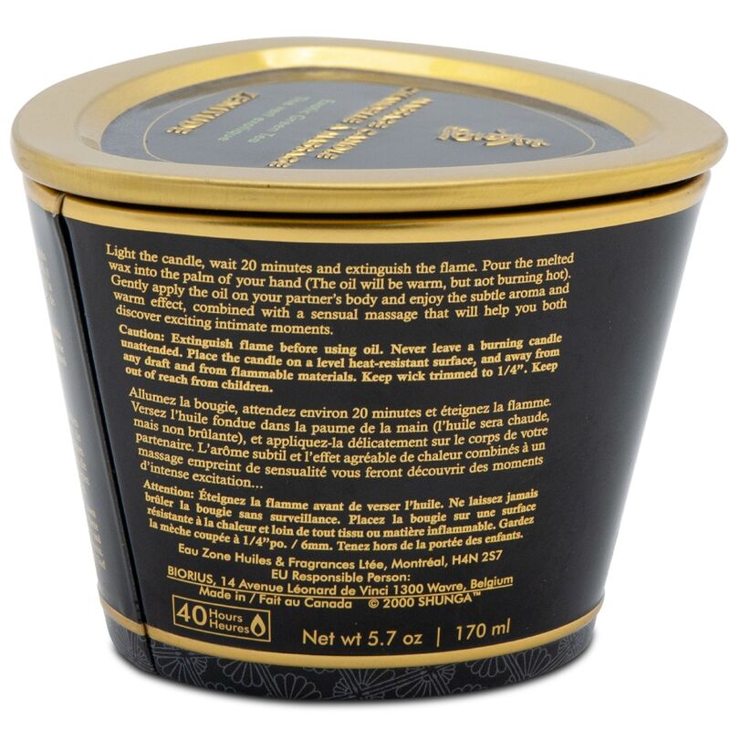 SHUNGA Massage Candle Huile de Massage Chaude Fleur de Cerisier 170 ml