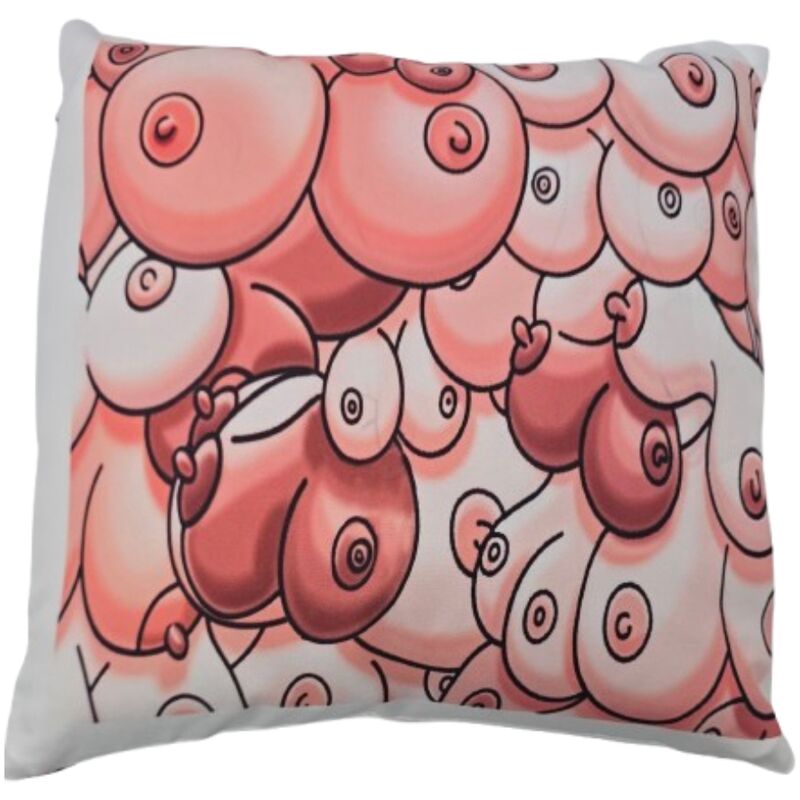 DIABLO PICANTE - COUSSIN COLORÉ REMBOURRÉ (30 X 30) IMPRIMÉ POITRINE