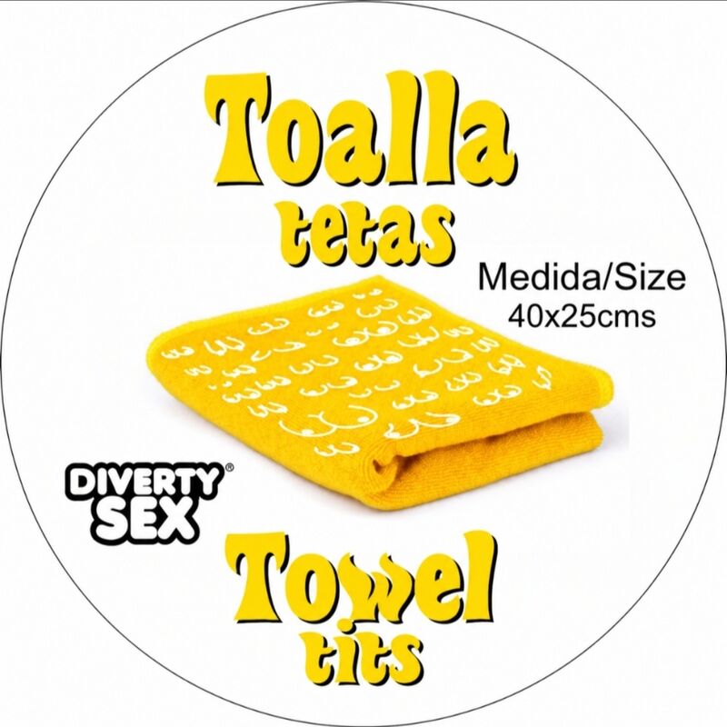 DIABLO PICANTE - SERVIETTE JAUNE (40 X 15) SEINS