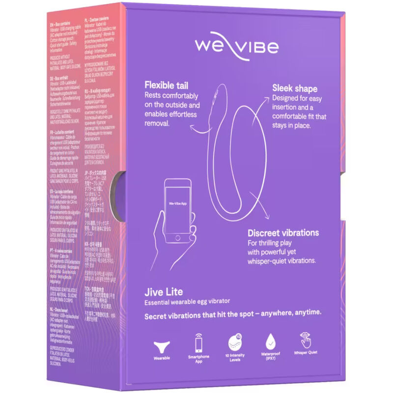 WE-VIBE - JIVE LITE VIBRATEUR ŒUF PORTABLE CONTRÔLÉ PAR APPLICATION VIOLET