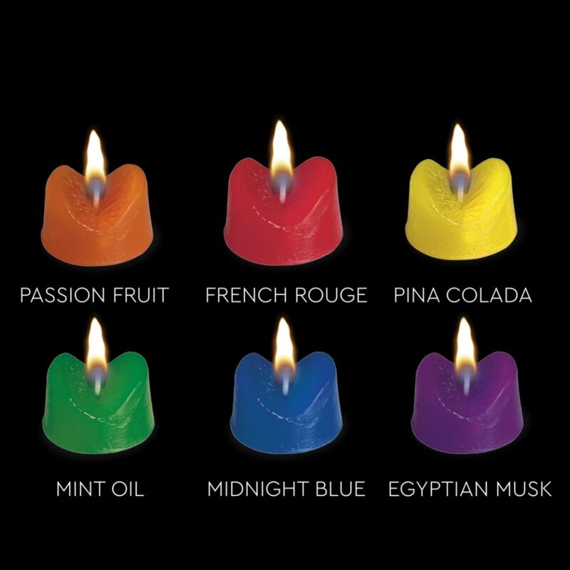SPENCER & FLEETWOOD - BLAZING BOOTY ANUS CANDLES BOUGIES DE FÊTE FANTAISIE EN FORME D'ANUS