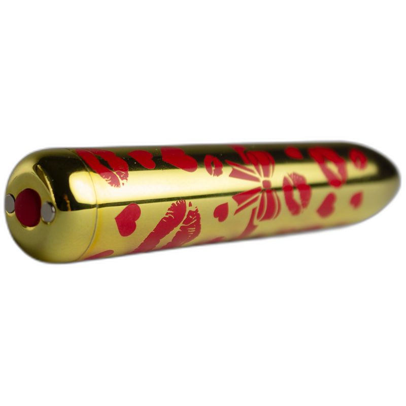 ROCKS-OFF - GIFTING LOVE MINI VIBRATEUR BULLET RECHARGEABLE AVEC 16 FONCTIONS OR