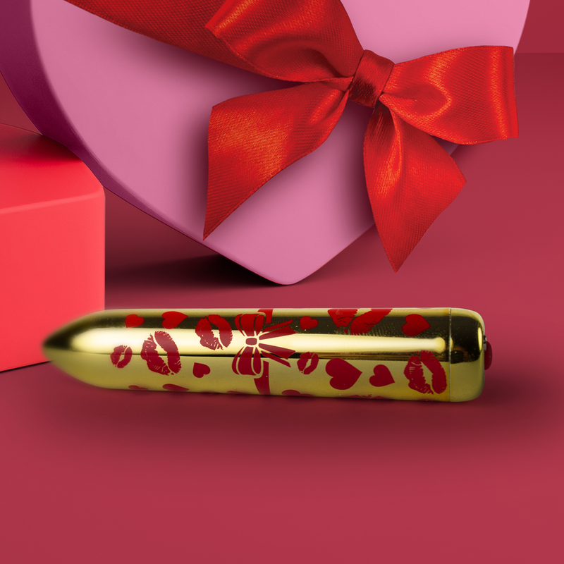 ROCKS-OFF - GIFTING LOVE MINI VIBRATEUR BULLET RECHARGEABLE AVEC 16 FONCTIONS OR
